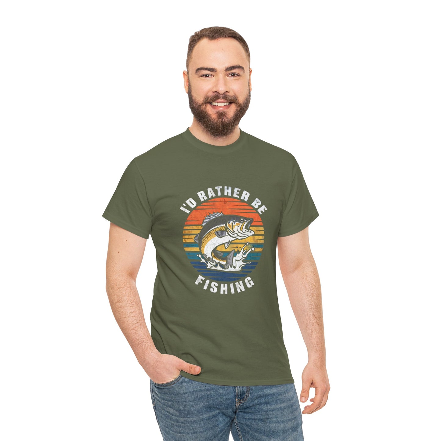 I'd Rather Be Fishing - Cotton Tee